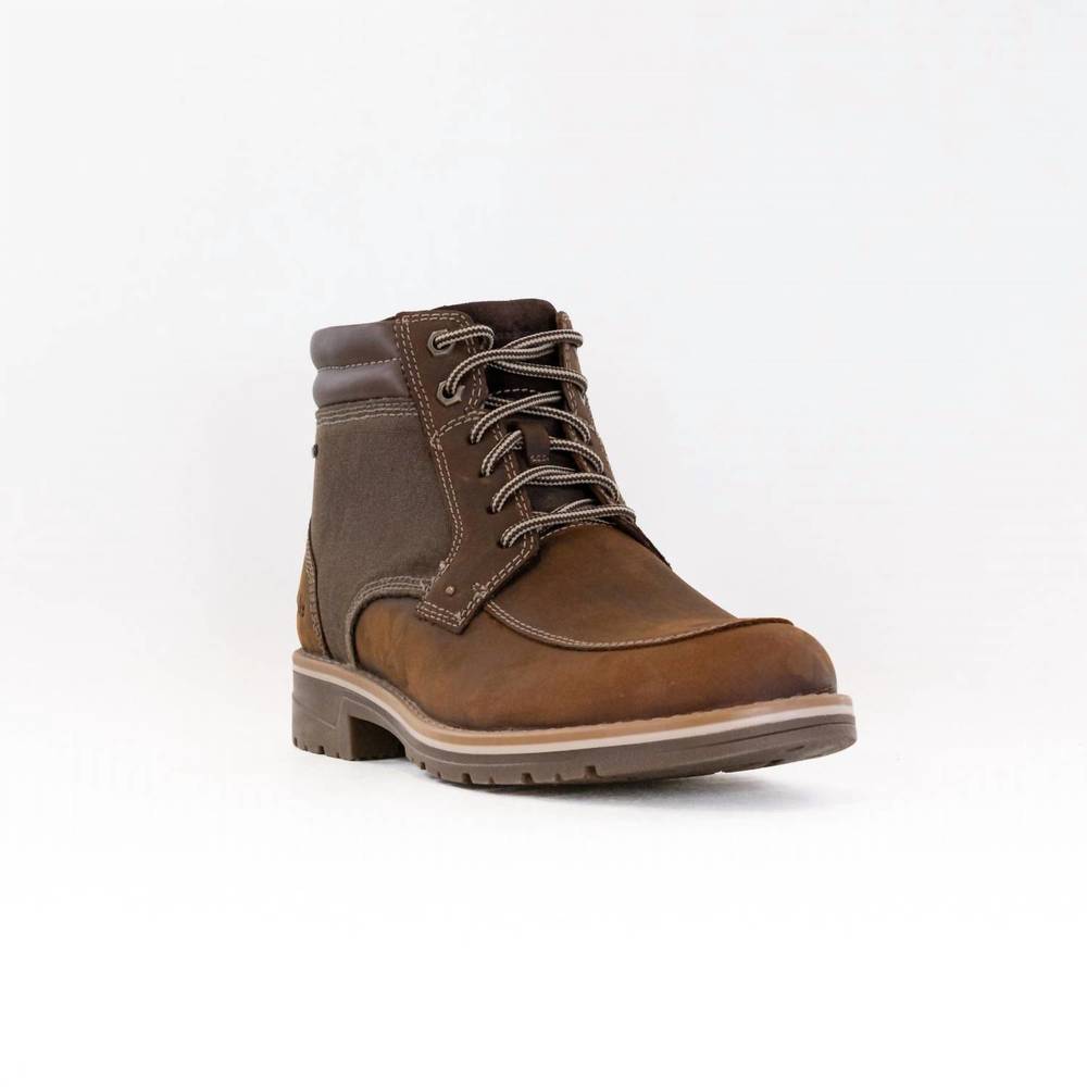 NEW CLARKS men's morwell zip waterproof boot in beeswax leather - Picture 3 of 7